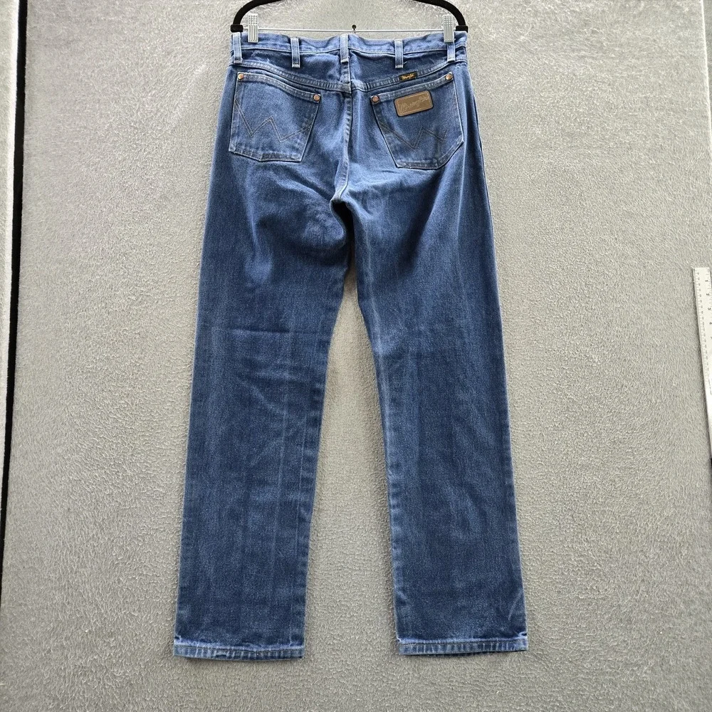 Wrangler Men Jeans 33X32 Blue Denim 13MWZ Cowboy Cut Original Fit 31
